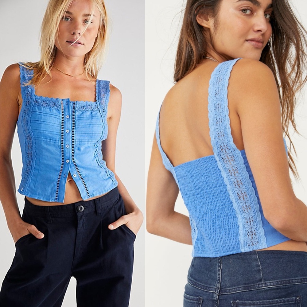 FREE PEOPLE | Maggie Lace Tank Top